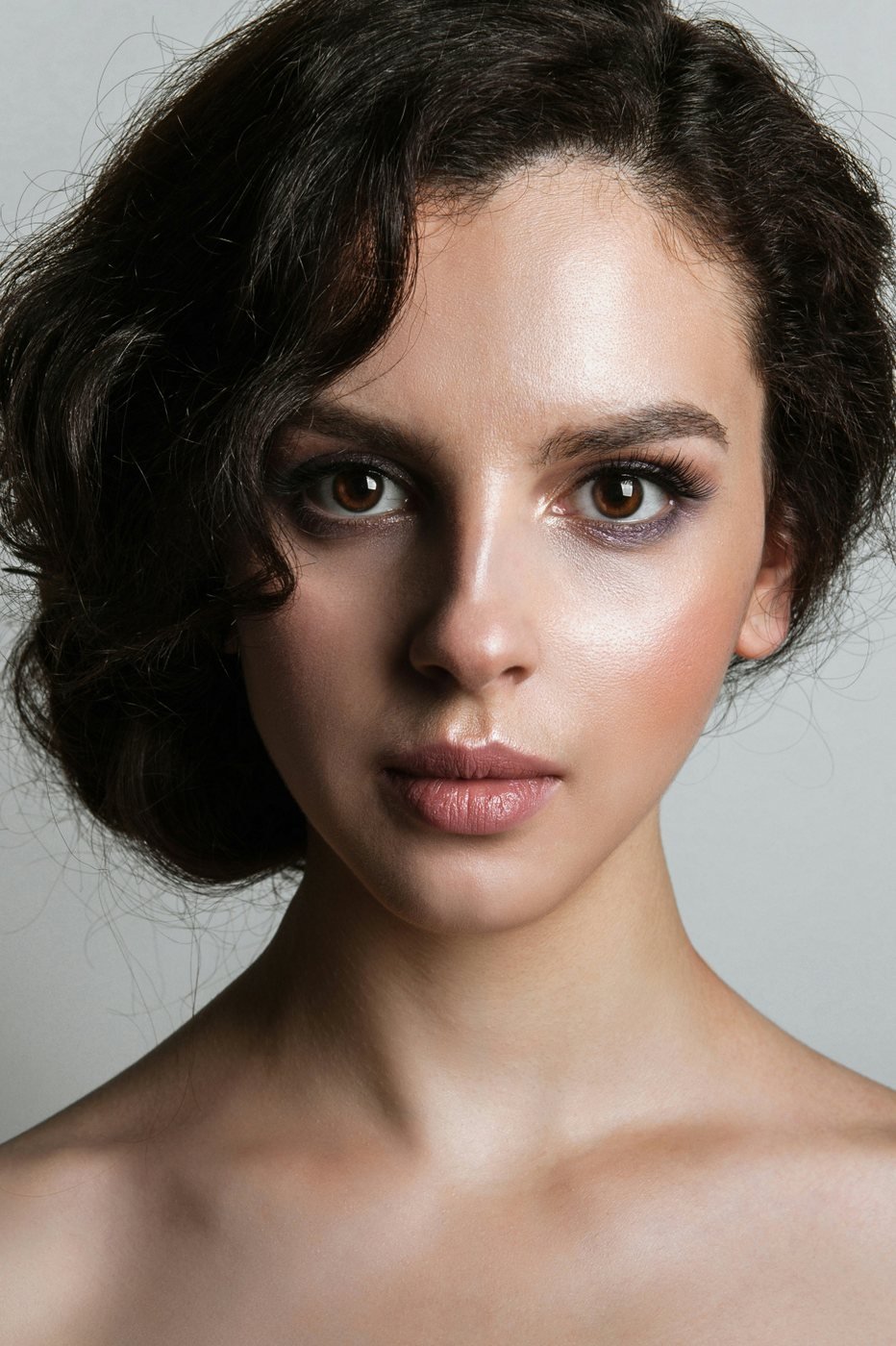 Beauty portrait with professional makeup
